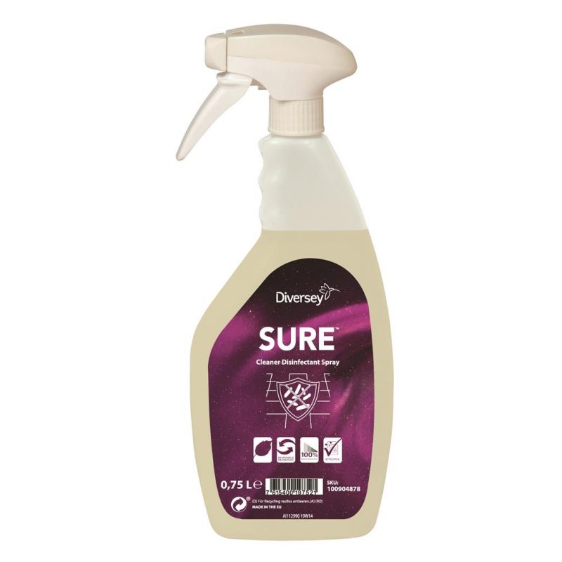 Sure Cleaner Disinfectant Spray tisztító- és fertőtlenítőszer, 750 ml