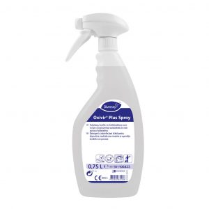 Diversey Oxivir Plus Spray tisztító- és fertőtlenítőszer vízálló kemény felületekre és nem invazív orvostechnikai eszközökhöz, 750 ml