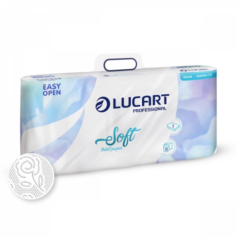 Lucart Strong 2.10 toalettpapír, 10 tekercs/csomag