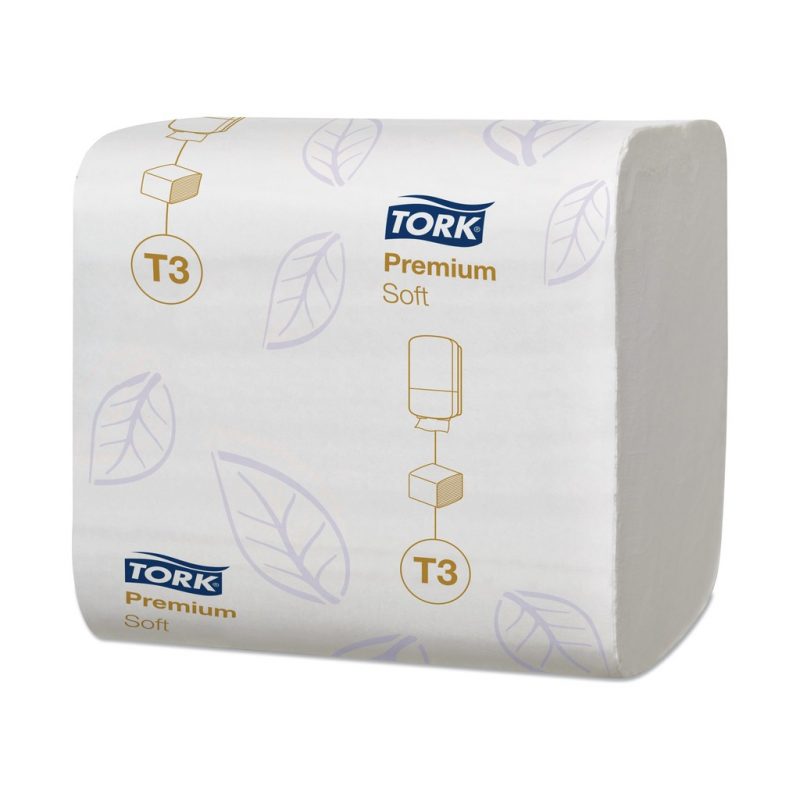 Tork Premium hajtogatott toalettpapír, 30 csomag/karton