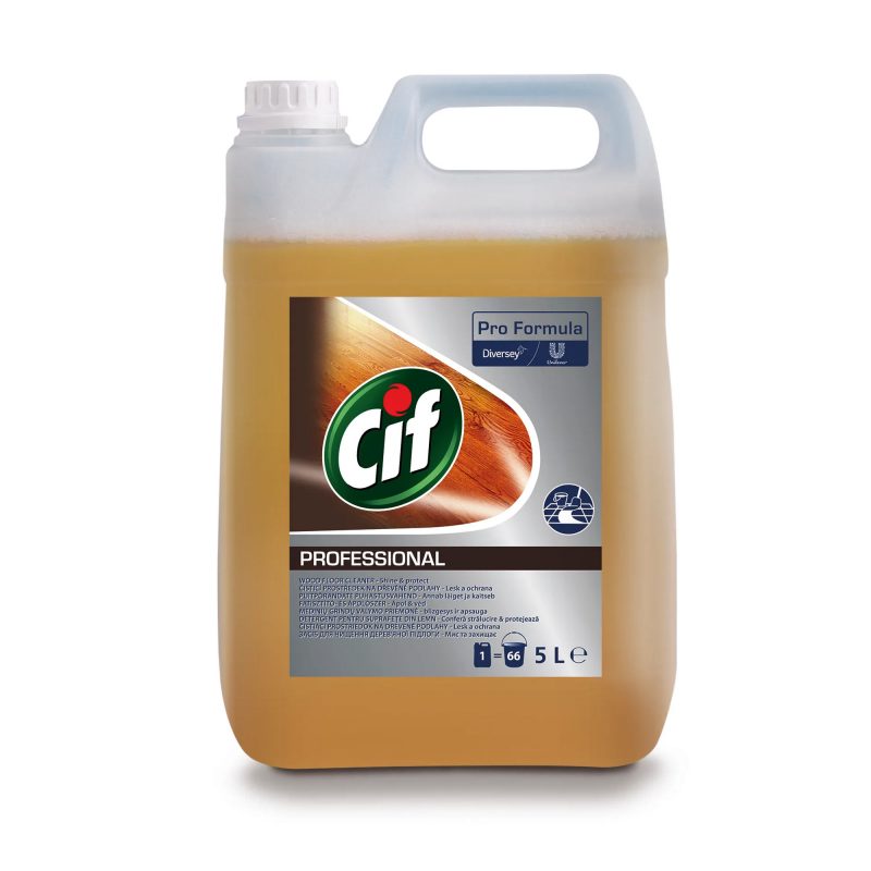 Cif Pro Formula Liquid Wood Floor Cleaner fatisztító- és ápolószer, 5 liter