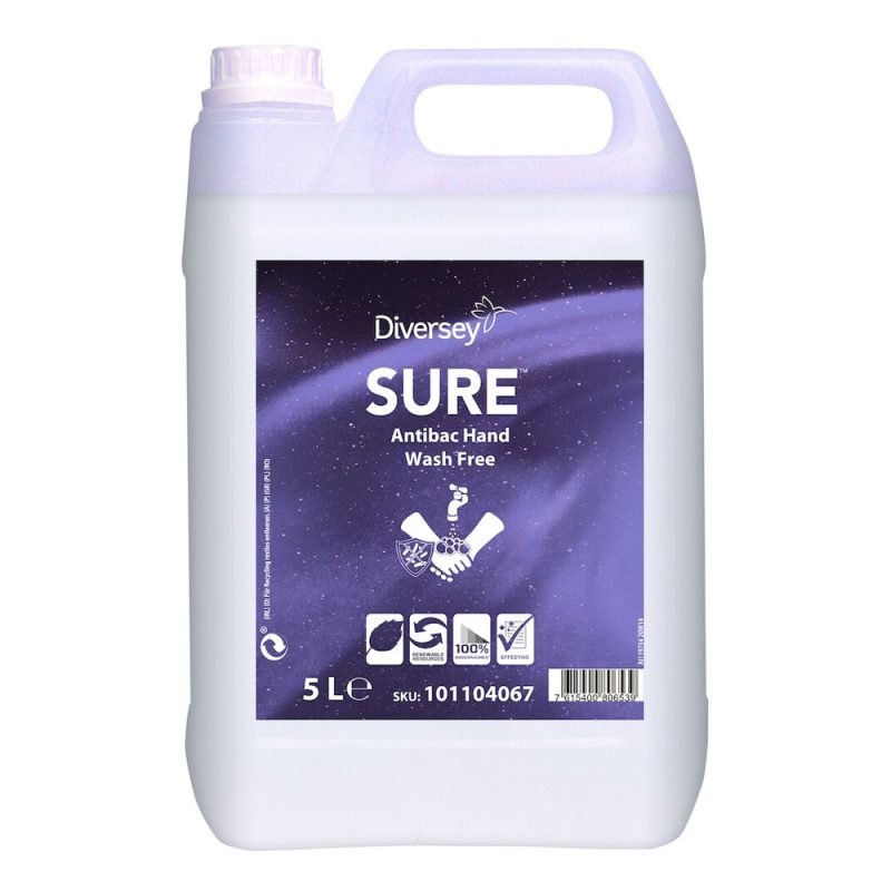 Sure Antibac folyékony kézfertőtlenítő szappan, környezetbarát, 5 liter